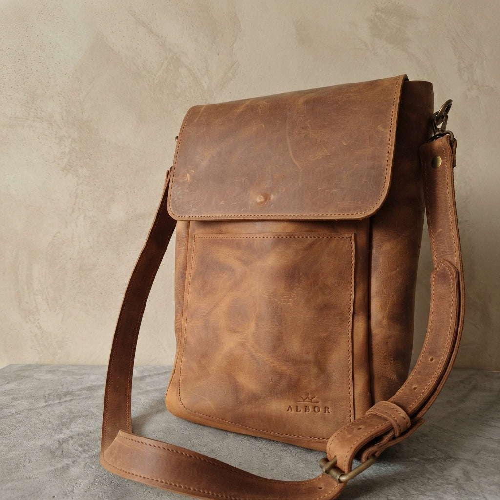 Matera de cuero vacuno - Bolso