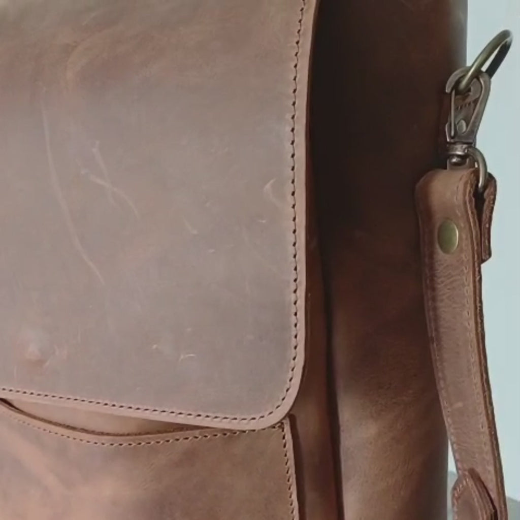 Matera de cuero vacuno - Bolso