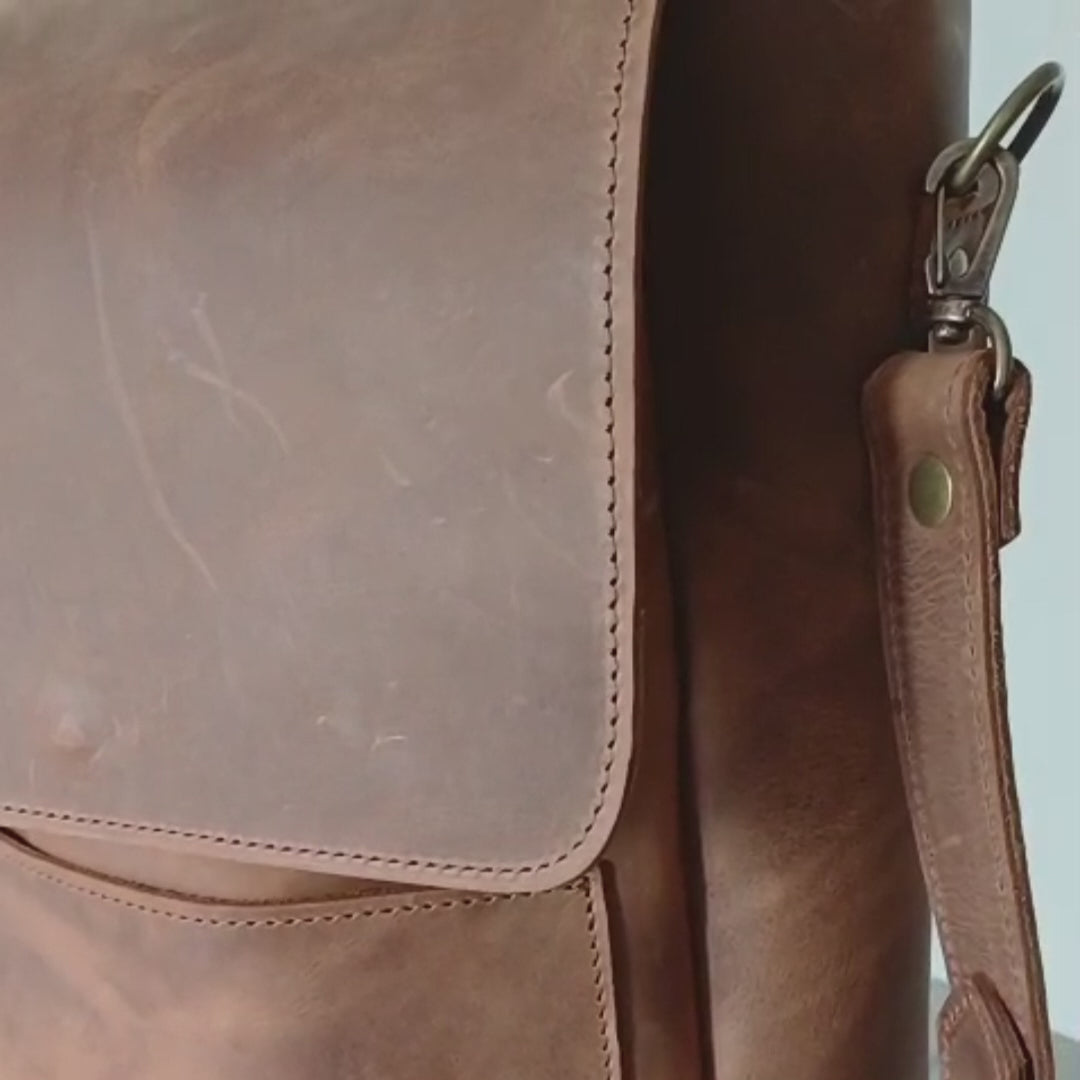 Matera de cuero vacuno - Bolso